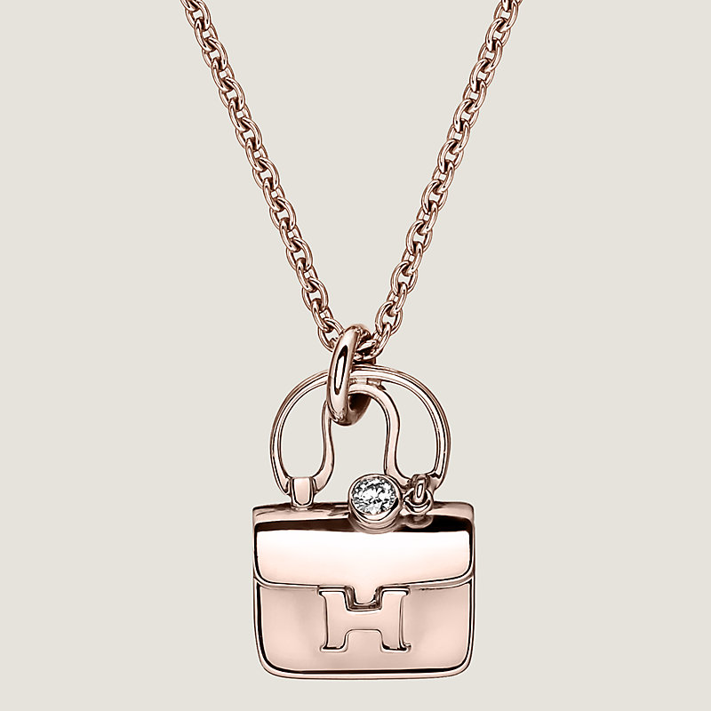 Hermes constance deals necklace white gold